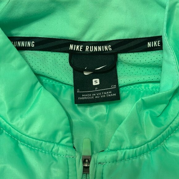 Nike Vest Women's Size Small Green Athletic Running Lightweight Full Zip Reflect - Picture 6 of 10